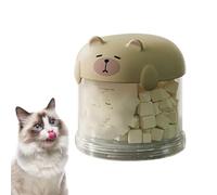 Générique Contenitore per dolcetti per cani, contenitore con coperchio per animali domestici, organizzatore alimentare portatile decorativo per cereali, riso, farina, viaggio
