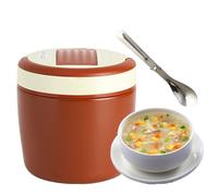 Générique Contenitore per pasto isotermico, 1,2 l, grande apertura impermeabile, contenitore con cucchiaio e borsa - contenitore per il pranzo caldo | per campeggio picnic spiaggia arrampicata sport