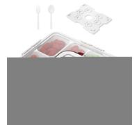 Générique Contenitore per pranzo, scatola Chilled, 12,6 x 9,84 x 3,7 pollici, Platter Organizer, Ice Pack Storage Tray Holder for Fridge, Road Trip, Candy, School, Travel, Outdoor, Camping, Beach