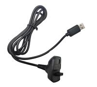 Générique Controller Charger Cord, 360 Game Controller Charging Cavo, 1,5 m USB Plug and Play Cable, Stabile Transfer Accessory for Teens Family Adults, Black PVC 1,5 Meters 1 pezzo