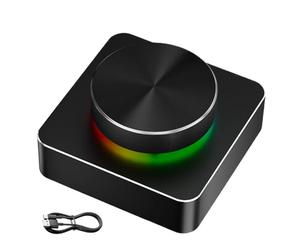 Générique Controller del Volume Esterno per Computer - Controllo Audio Wireless per Computer | Pulsante Audio Programmabile con Funzione Mute per Uomini Donne Adulti E Seniors