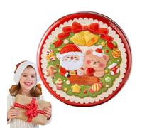Générique Cookie Tins - Storage Tin | Metal Tin | Cookie Storage Tin, Christmas Food Storage Tin For Chocolate, Favors, Candy, Airtight Cookie Tin For Freshness,Tin For Chocolate, Favori, Candy