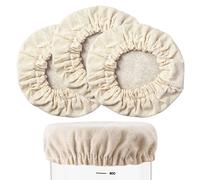Générique Coperchio per lievito | Tessuto in lino per contenitori 8-10 cm, coperchio di fermentazione del barattolo per pasta | Per principianti, professionisti, panettieri, panetteria casa, studio