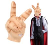 Générique Copre chef divertente per Halloween - Maschera in lattice integrale simbolo della pace - Maschera travestimento divertente traspirante per uomini e donne festa carnevale