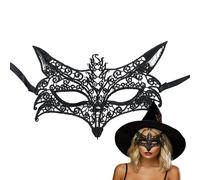 Générique Copricapo in pizzo nero, passamontagna da donna, per cosplay, Halloween, per donne, adolescenti, ragazze, carnevale, serata spettacolo
