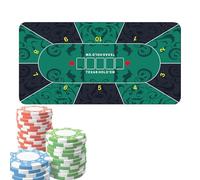 Générique Copritavolo da gioco, copritavolo da poker, tappeto da poker Texas Holdem, 120 x 60 cm, tappetino antiscivolo, tappetino per feste a tema, serata
