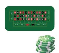 Générique Copritavolo da gioco, copritavolo da poker | tappeto da poker Texas Holdem 120 x 60 cm - tappetino antiscivolo per feste a tema, serata