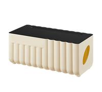 Générique Cord Organizer Box, Ampia Capacity Cord Hider, Cable Management Storage, Box With Lid, Perfect For Organizing Cavi e Plugs, Ideal For Home Or Office Use, Grigio/Nero