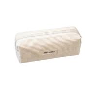 Générique Corduroy Pencil Pouch, borsa per trucco grande, borsa cosmetica, borsa per donne e ragazze, penna stilo con vari compartments, chiusura lampo, ideale per scuola, ufficio, viaggio,