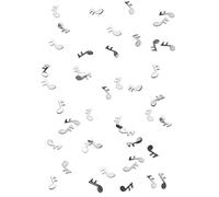 Generique - Coriandoli da tavola a Forma di Note Musicali argentate Taglia Unica