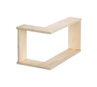 Générique Corner Wall Shelf - Legno doppio strato Planter Rack | Kitchen Wall Storage Shelf, for Workshop Studio Collectors Plant Lovers Home Office Living Room Bedroom Kitchen Garage