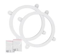 Générique Cornhole Light LED Ring Kit - ABS, 7.48 x 7.48 in Board Rings Battery-Powered | Anti-Glare LED Lights, Light-Up Cornhole Set Accessories for Lawn, Garden, Backyard, Parties, Evening Games