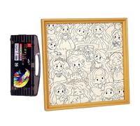 Générique Cornice per Puzzle - Giocattoli educativi in legno per ragazze | di costruzione dipinti a mano,Per ragazzi Compleanno Natale Viaggio Camera da Classe Scuola Casa