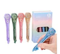 Générique Correction Tape Cute - 5 pezzi Flower Shape Student Stationery, Smooth Corrector Tape | For Teachers Home Office Writers Journalists Test Taking Journaling Crafting Studying Exam School