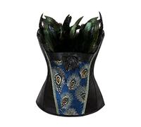 Générique Corsetto Donna Pizzo Piuma Effetto Pancia Piatto Struttura Rigida Per Modellazione Intensa ed Eleganza Quotidiana Guaina Dimagrante, Le Noir, S