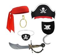 Générique Costume cosplay di Halloween per bambini pirata,Costume da pirata per bambini - da gioco di ruolo di Halloween per | Set di travestimenti per cosplay