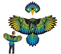 Générique Costume da ala d' per - mantello d' con maschera e copricapo abbinati | vestito da spettacolo da favola per, mantello da raptor realistico, regalo di compleanno per ragazzi e fi
