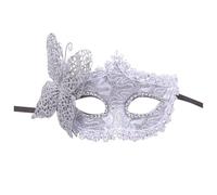 Générique Costume da donna Carnevale con maschera mezza faccia oro polvere tre dimensioni farfalla per feste travestimento medievale incantato