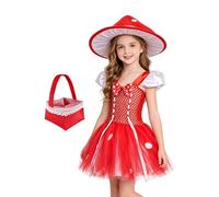 Générique Costume da fungo per bambini, abbigliamento cosplay Halloween,abito tutù gioco di ruolo - per artisti carnevale spettacolo sul palco eventi a tema feste in costume cinema mascherata teatro