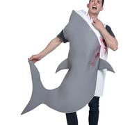 Générique Costume da squalo | Costume da squalo per Halloween, cosplay e palcoscenico - di gioco e immaginazione per travestimenti molto realistici durante le feste e le vacanze scolastiche