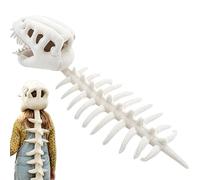 Générique Costume dinosauro scheletro in peluche | accessorio testa in peluche morbido e divertente, per acconciatura dinosauro scheletro giocattolo - per donne uomini e ragazzi piccoli adulti casa