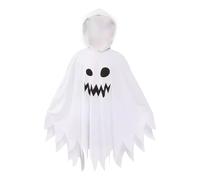 Générique Costume fantasma unisex per bambini, abito fantasma spaventoso, costume da mezzanotte, vestito a lunga durata, vestito da ragazza rispettoso della pelle, vestito spaventoso per ragazzi e
