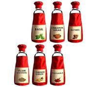 Générique Costume grembiule condimento - 6 set confortevoli e regolabili - Cappelli da e | per uomini e donne feste eventi gioco di ruolo chef famiglia cucina