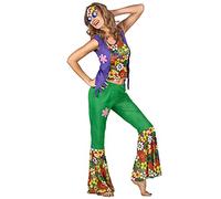 generique Costume Hippie flower Power donna S