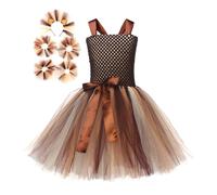 Générique Costumi per animali per costume da leone animale per bambini - vestito da sala da ballo, abiti da mascherata con tracolla regolabile per il giorno di Halloween, performance