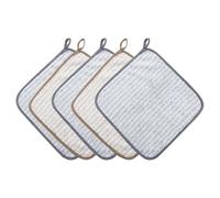 Générique Cotton Dish Cloths, Kitchen Dish Cloths, 5 Pack Cleaning Rags for Plates, Soft Absorbent Quick Drying Towel, Sturdy and Powerful Towels for Washing Dishes and Home Use