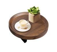 Générique Couch Tray Arm, Round Sofa Clip Table, Small Drink Holder, Snack Remote Organizer, Dining Table Tray, Armchair Storage Accessory, Home Study Organizer per divano e armchair Use