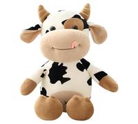 Générique Cow Plush Toy - 30 cm Soft Cow Plush Toy, Cows Plushs Doll, Soft Stuffed Cows Cuddly, Creative Stuffed Doll Animal for Bedroom, Cute Stuffeds Animal Plushs Toys for Kids
