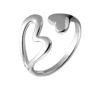 Générique Cozze Anelli Anelli Argento Adjustable Love Ring With You Jewelry Anelli Coppie Hugging Ring For Women Teen Girls Pulitore Anelli, Taglia unica, Zinco alloy, Nessuna pietra preziosa