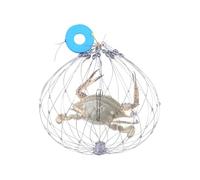 Générique Crab Trap Automatic Opening and Closing Fish Gage, Shrimp Pot for River Lake Stream Freshwater Saltwater Outdoor, Fishing Equipment Wire Mesh Shrimping Tool