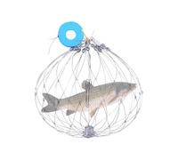 Générique Crab Trap Automatic Opening and Closing Fish Gage, Shrimp Pot for River Lake Stream Freshwater Saltwater Outdoor, Fishing Equipment Wire Mesh Shrimping Tool