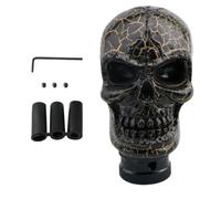Générique Cranium Gear Shift Knob, Automatic Cranium Shaped Shifter, 1,77 x 3,15 Inches Vehicle Interior Decor, Resin Skeleton Horror Accessory for Sedan Truck Minivan Taxi Travel and Road Trips