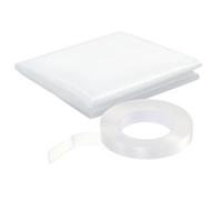 Générique Crash Wrap for Car Window - Trasparente PVC 80 x 120 cm | Temporary Windshield Rock Protection Film with Double Sided Tape | Vehicle Window Protection for Winter, Sun, Cold Weather, Indoor