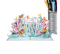 Générique Creative Gift Card Set, Foldable Butterfly Surprise Card, Artistic 3D Greeting Cards Design, Decorative Paper Message Cards, Emotional Greeting Style, Mom Appreciation Event