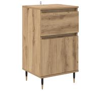 Générique Credenza in legno e ferro, 40 x 35 x 70 cm, colore: Nero | Porte a cerniera, cassetti con cuscinetti a sfera, design moderno, facile da pulire, uso versatile soggiorno sala da pranzo