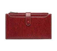 Générique Credit Card Holder Wallet, Multi Card Case, 7,87 x 4,33 x 0,98 pollici Large Capacity Compact Retro Purse for Men and Women Business, Cell Phone Photographs, Secure Travel Organizer, Vino