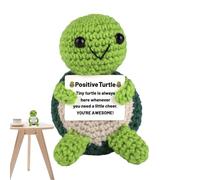 Générique Crochet Turtle - Charming Turtle Toy | Funny Turtle | Crochet Cute Stuff for Enencouragement Knitting Doll for Home Studio Decoration Girls Crochet Sea Turtle