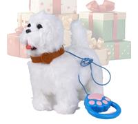 Générique Cucciolo robotico realistico, animale elettronico che cammina e abbiana | cane cane peluche realistico, per gioco, compagno, ragazzi, ragazze, adulti, casa, festa di compleanno e camera da