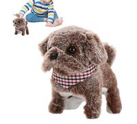 Générique Cucciolo robotico realistico,Giocattolo interattivo di gioco robot cane che cammina e abbaia - animale domestico elettronico cucciolo di peluche, per ragazzi compagno di casa viaggio
