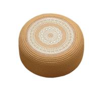 Générique Cuscino da Pavimento giapponese | Cuscino rotondo | Matt di Meditazione Tatami Tessuto a Mano | Pouf di Cotone di iuta Traspirante per Yoga, Sala Zen, Tempio, Decorazione