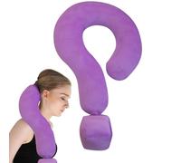 Générique Cuscino da viaggio creativo a forma di U, cuscino da viaggio per supporto collo - cuscino per collo a forma di U con grande punto interrogativo da 21,65 pollici | multifunzione