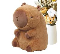 Générique Cuscino per collo da viaggio, 2 in 1, cuscino di sostegno Capybara in peluche per il sonno, cuscino cervicale per il sonno, a forma di U, per aereo, auto, casa, pisolino per adulti