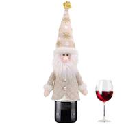 Générique Custodia per bottiglia di Babbo Natale - Borsa per le vacanze festive, bella busta di Natale | Decorazione per bottiglia di rosso e birra, riutilizzabile con un design affascinante