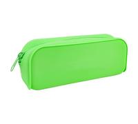 Générique Custodia per penne in silicone per scuola e ufficio, custodia morbida per riporre oggetti con chiusura lampo, borsa per studenti, bambini e scrittura, verde, Se référer au descriptif,