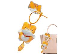 Générique Cute Cat Stuffed Animal Pendant, Soft Keychain Ornament, Collectible Plush Doll For Backpack Accessories, Adorable Cat Stuffed Toy For Friends, Family, Home Decor Cat Stuffed Animals