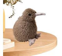 Générique Cute Kiwi Bird Stuffed Toy, Soft Animal Hugging Pillow, Compact Stuffed Animals, Adorable Plush Doll for Christmas Holiday Presents and Decor, Children Adult, Gray, Coffee, White